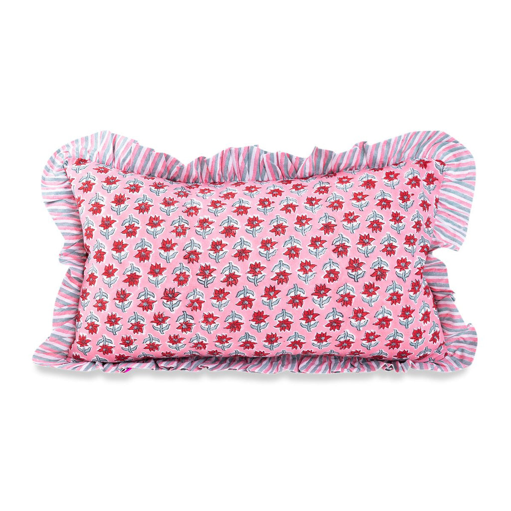 Ruffle Lumbar Pillow | Sabrina-Throw Pillows-Furbish Studio-The Grove