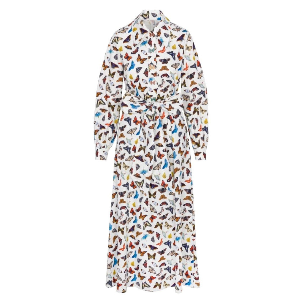 The Butterfly Shirt Maxi Dress | Ivory-Dresses-Meghan Fabulous-The Grove