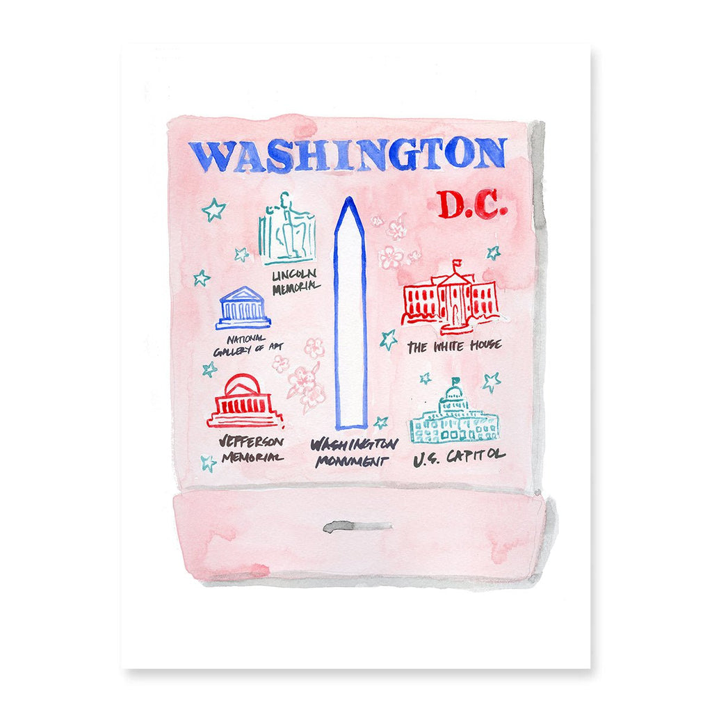 Washington D.C. Matchbook-Art Print-Furbish Studio-The Grove