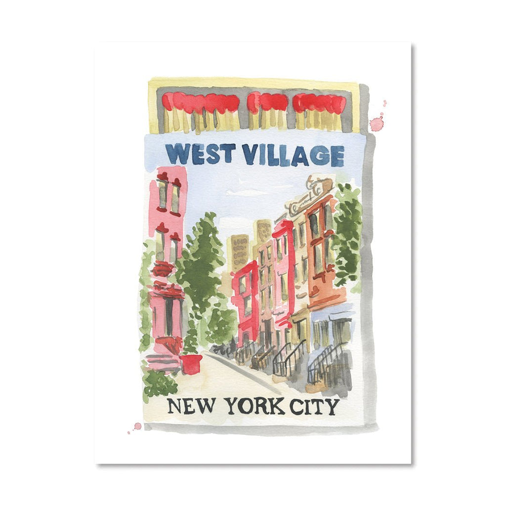 West Village NYC Matchbook-Art Print-Furbish Studio-The Grove