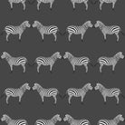 Zebras Charcoal Wallpaper-Wallpaper-Liza Pruitt-The Grove