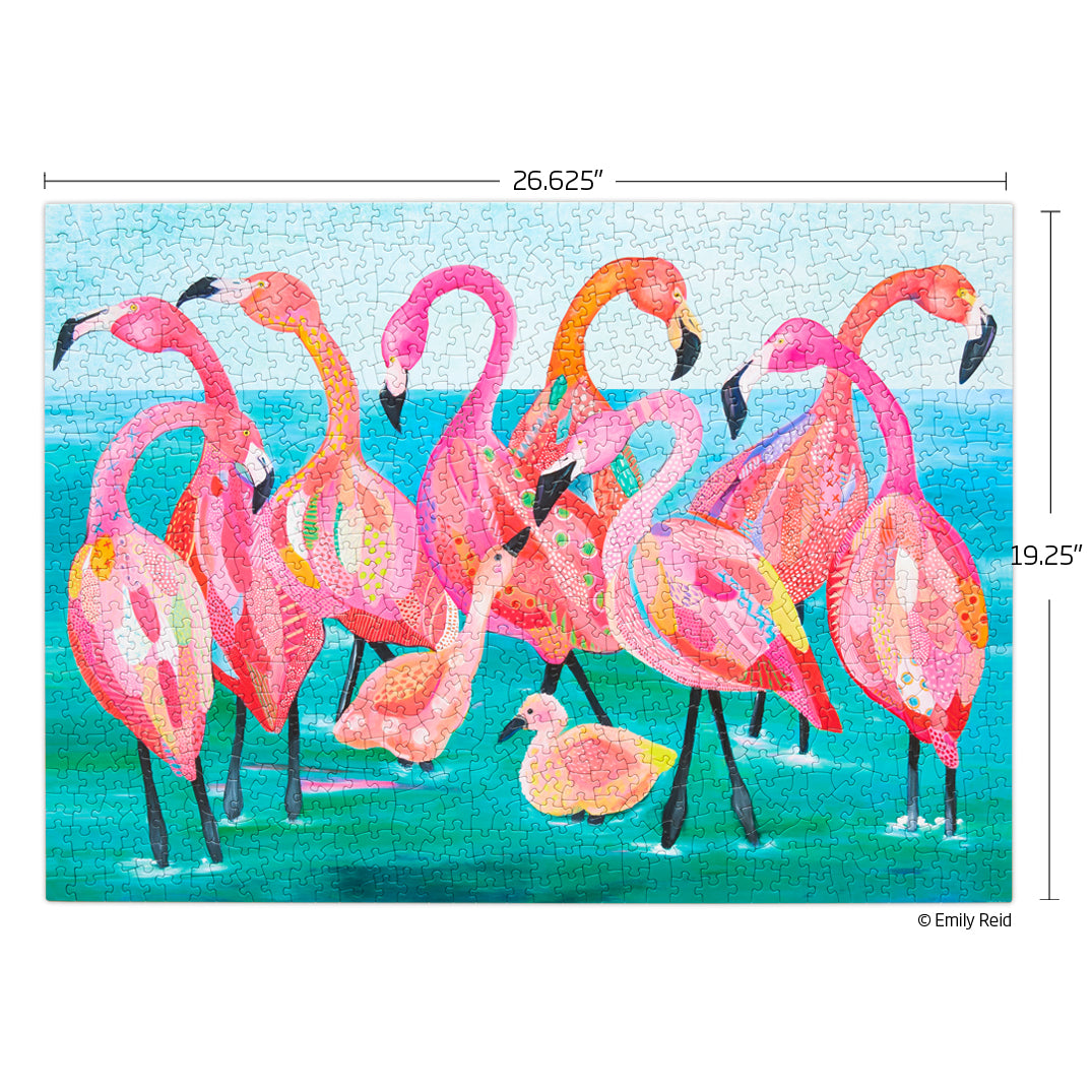 Flamingo Beach 1000 Piece Jigsaw Puzzle – The Grove