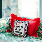 A Lot Going On Needlepoint Pillow - Throw Pillows - Furbish Studio - The Grove