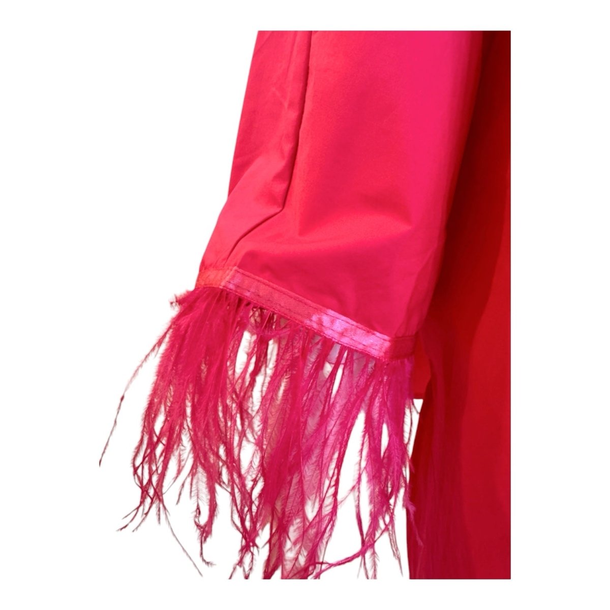 Abby Swing Feather Top | Hot Pink - Shirts & Tops - Caryn Lawn - The Grove