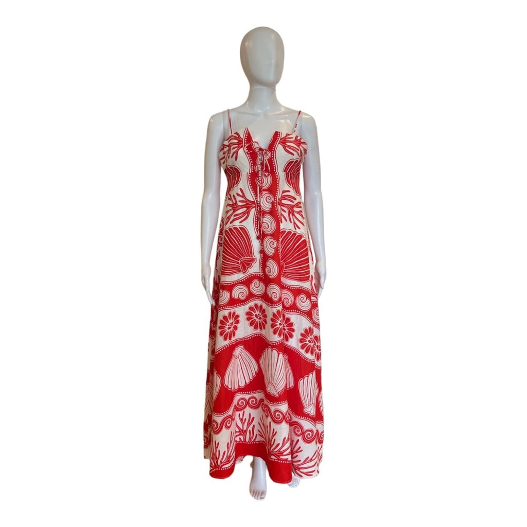 Ainika Shell Maxi Dress - Dresses - FARM Rio - The Grove