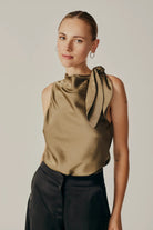 Alchemilla Top | Olive - Shirts & Tops - Deluc - The Grove