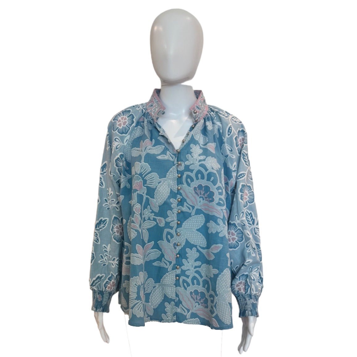 Amelie Shirt | Light Blue - Shirts & Tops - Miss June - The Grove