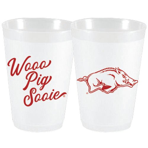 Arkansas Woo Pig Sooie Frost Flex Cups - Party Cups - Sassy Cups LLC - The Grove