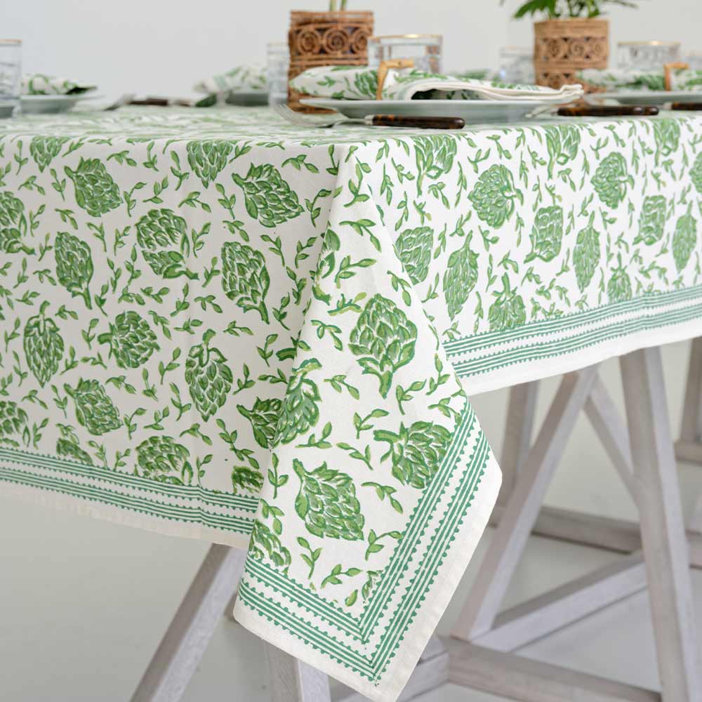 Artichoke Tablecloth-Tablecloths-Clementine WP-The Grove