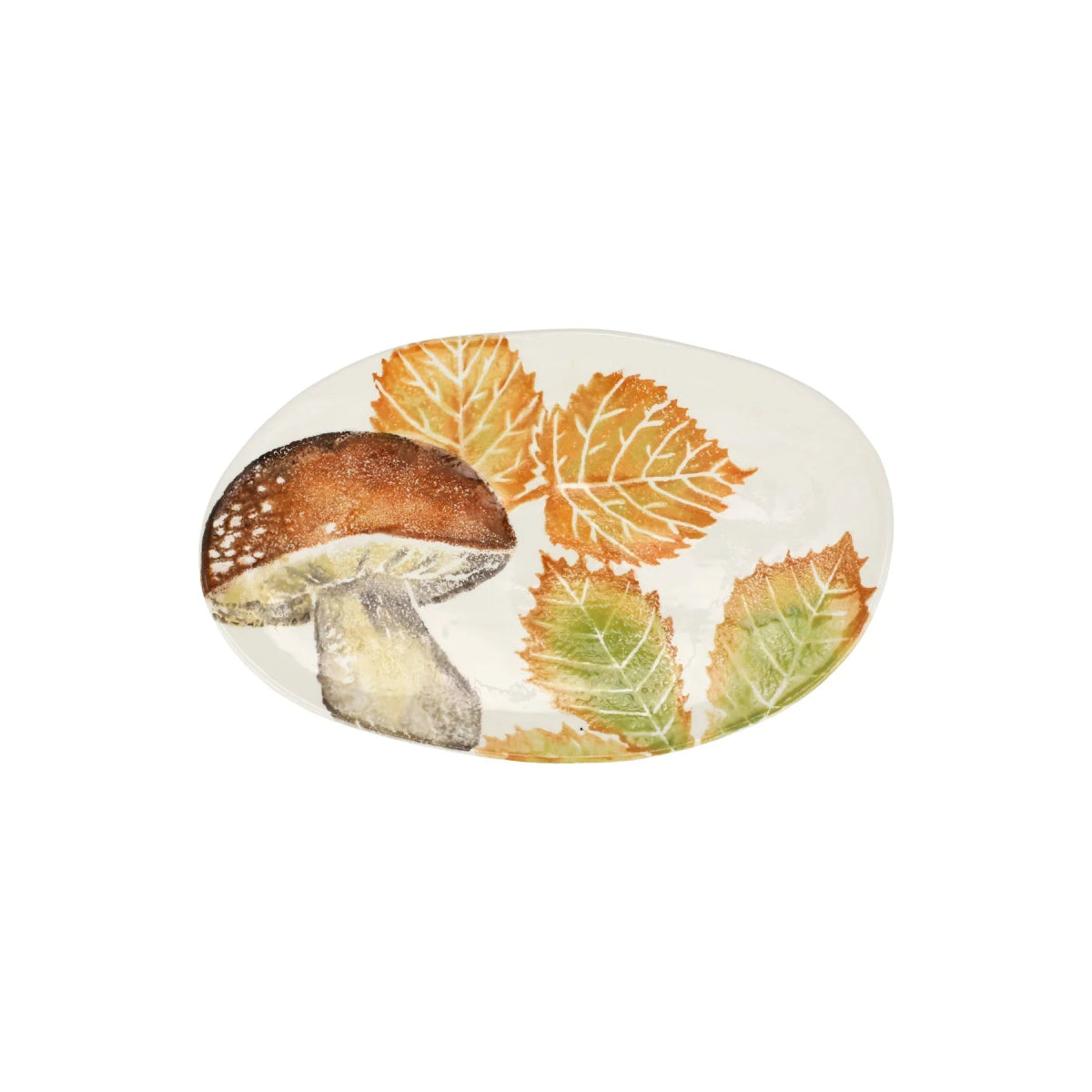 Autunno Mushroom Small Oval Platter - Serving Platters - Clementine WP - The Grove