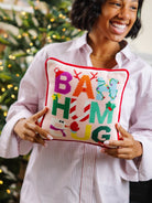 Bah Humbug Needlepoint Pillow - Throw Pillows - Furbish Studio - The Grove