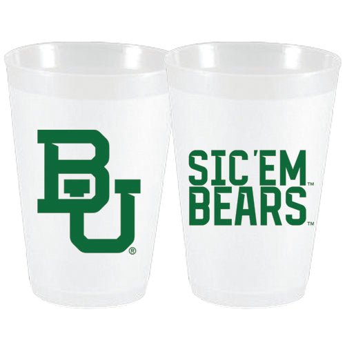 Baylor - Sic Em Bears Frost Flex Cups - Party Cups - Sassy Cups LLC - The Grove