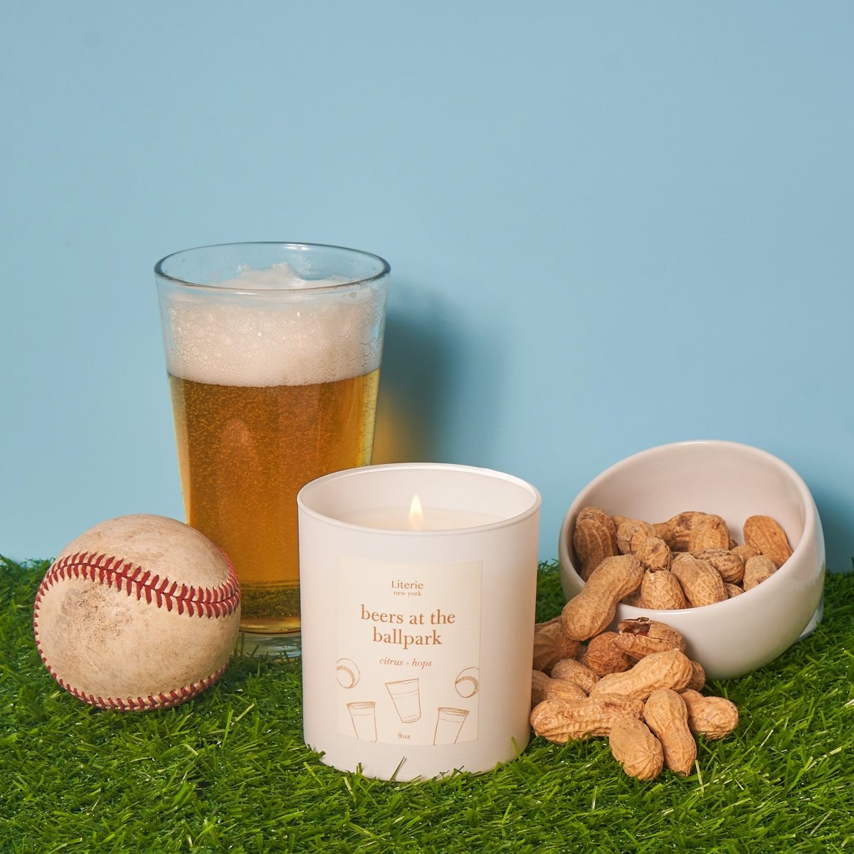 Beers at the Ballpark Candle - Candles - Literie Candles - The Grove