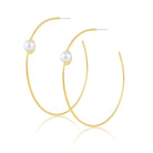 Belize Pearl Hoop - Earrings - Sahira Jewelry Design - The Grove