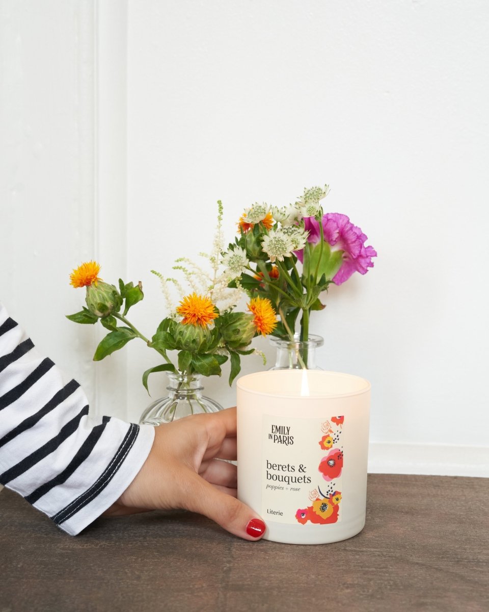 Berets & Bouquets Candle - Literie Candles - The Grove