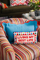 Best Life Needlepoint Pillow-Throw Pillows-Furbish Studio-The Grove