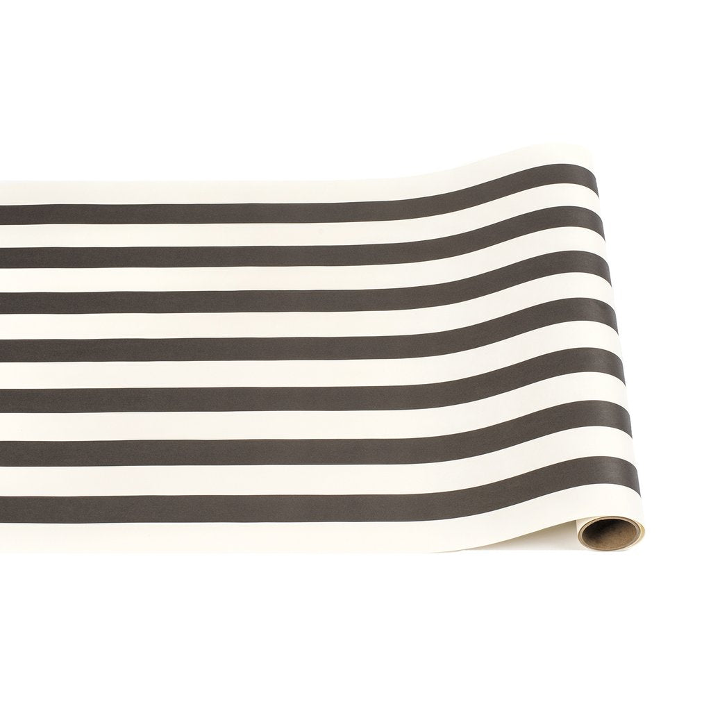 Black Classic Stripe Paper Runner - Paper Runner - Hester & Cook - The Grove