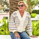 Bold Stitch Knit Cardigan - Sweaters - FARM Rio - The Grove