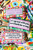 Both Be Wrong Needlepoint Pillow - Throw Pillows - Furbish Studio - The Grove