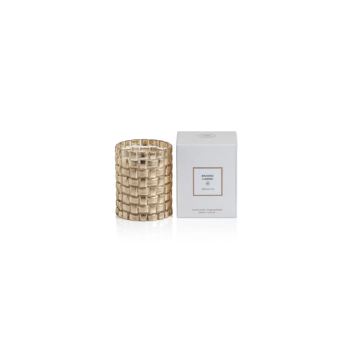 Braided Lumina Scented Candle | Siberian Fir - Candles - Zodax - The Grove