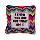 But What Am I Needlepoint Pillow - Throw Pillows - Furbish Studio - The Grove