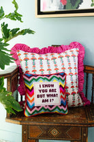 But What Am I Needlepoint Pillow - Throw Pillows - Furbish Studio - The Grove