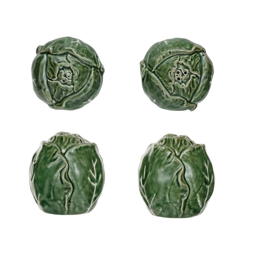 Cabbage Salt & Pepper Shakers-Salt & Pepper Shakers-Clementine WP-The Grove