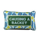 Causing A Racket Needlepoint Pillow - Throw Pillows - Furbish Studio - The Grove