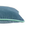 Charliss Velvet Lumbar Pillow | Aqua + Mint - Throw Pillows - Furbish Studio - The Grove