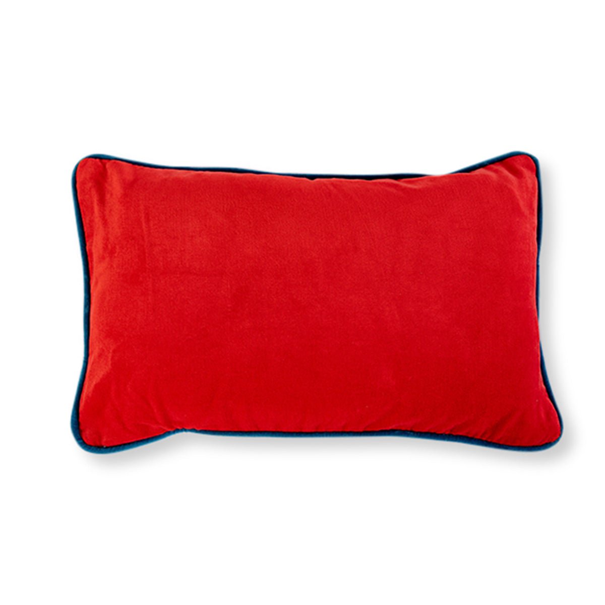 Charliss Velvet Lumbar Pillow | Cherry + Peacock - Throw Pillows - Furbish Studio - The Grove