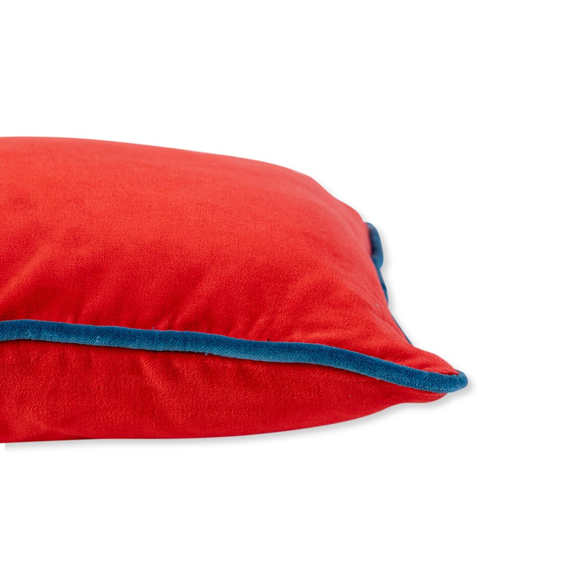 Charliss Velvet Lumbar Pillow | Cherry + Peacock - Throw Pillows - Furbish Studio - The Grove