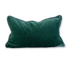 Charliss Velvet Lumbar Pillow | Green + Aqua - Throw Pillows - Furbish Studio - The Grove