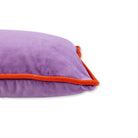 Charliss Velvet Lumbar Pillow | Lilac + Orange - Throw Pillows - Furbish Studio - The Grove