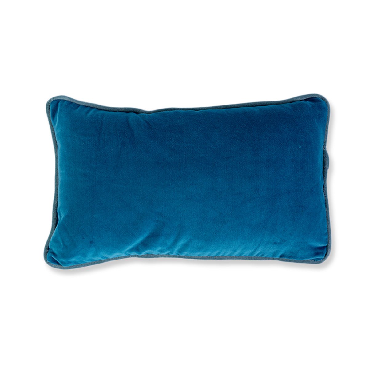 Charliss Velvet Lumbar Pillow | Peacock + Aqua - Throw Pillows - Furbish Studio - The Grove