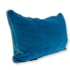 Charliss Velvet Lumbar Pillow | Peacock + Aqua - Throw Pillows - Furbish Studio - The Grove