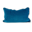 Charliss Velvet Lumbar Pillow | Peacock + Aqua - Throw Pillows - Furbish Studio - The Grove