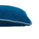 Charliss Velvet Lumbar Pillow | Peacock + Aqua - Throw Pillows - Furbish Studio - The Grove