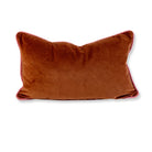 Charliss Velvet Lumbar Pillow | Rust + Light Pink - Throw Pillows - Furbish Studio - The Grove