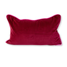 Charliss Velvet Lumbar Pillow | Wine + Hot Pink - Throw Pillows - Furbish Studio - The Grove