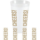 Cheers Vertical Wrap Frost Flex Cups - Party Cups - Sassy Cups LLC - The Grove