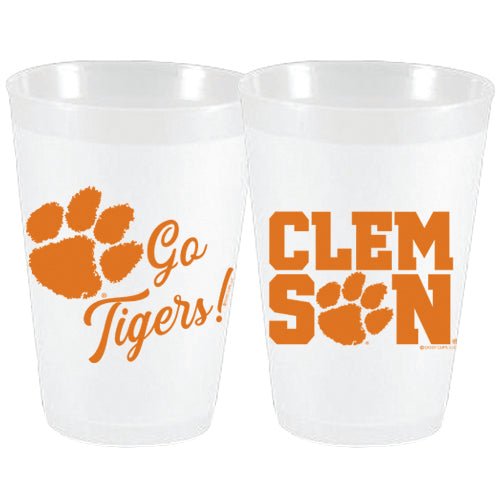 Clemson Go Tigers Frost Flex Cups - Party Cups - Sassy Cups LLC - The Grove