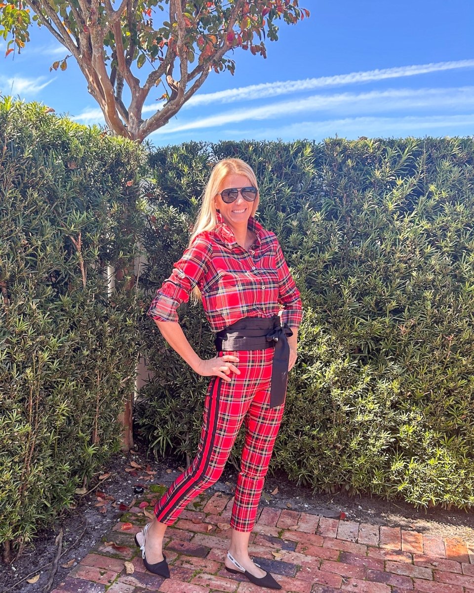 Comfy Cozy Shirt | Red Duke of York Plaid - Shirts & Tops - Gretchen Scott - The Grove