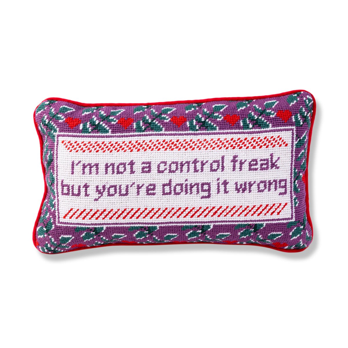 Control Freak Needlepoint Pillow - Throw Pillows - Furbish Studio - The Grove