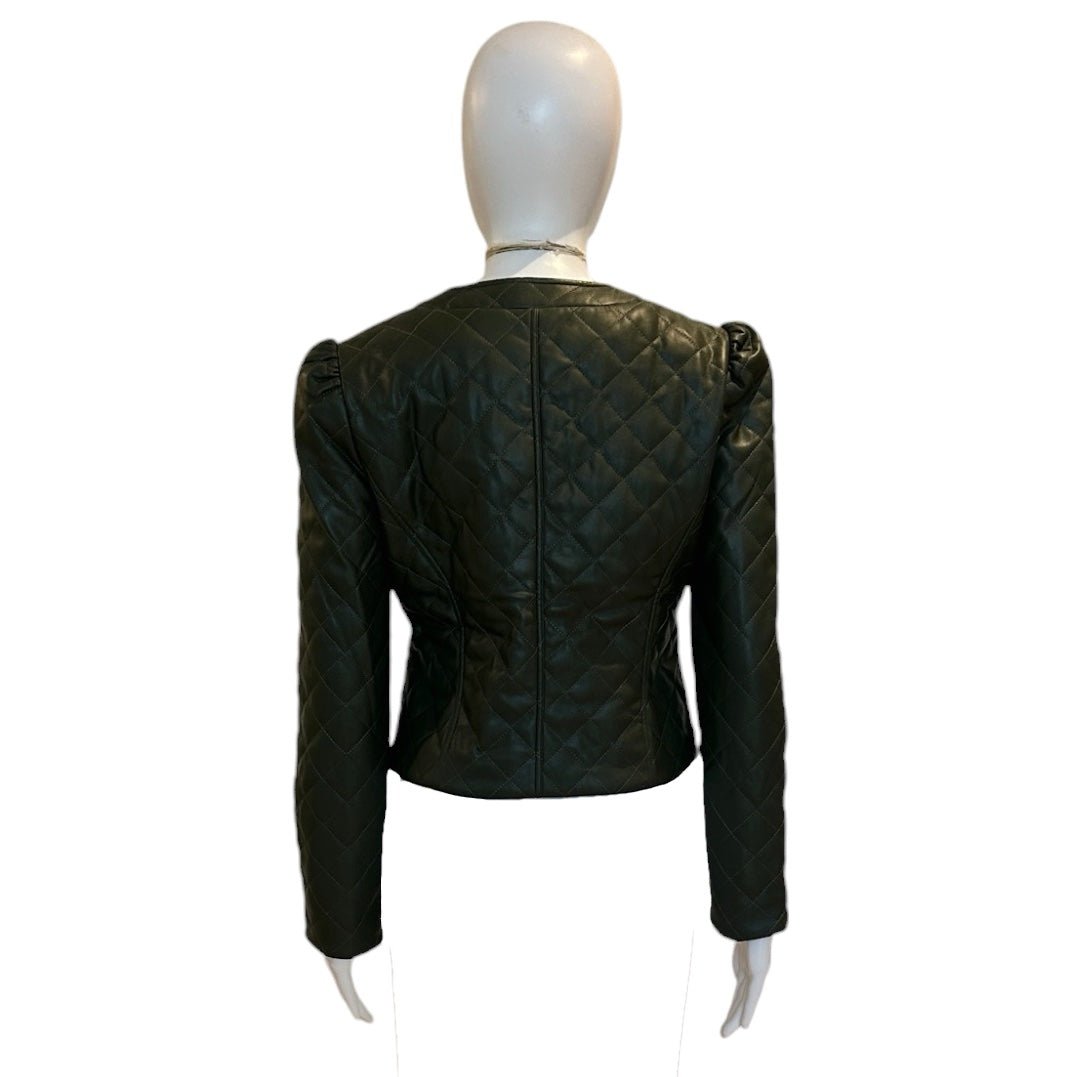 Cropped Quilted Coco Jacket | Olive - Jacket - J. Society - The Grove