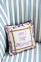 Drama Needlepoint Pillow - Throw Pillows - Furbish Studio - The Grove