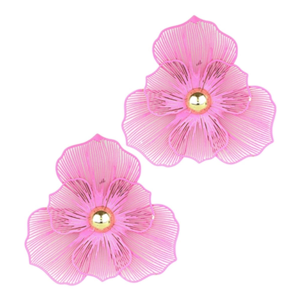 Eleanor Flower Stud Earrings | Pink-Earrings-Twist-The Grove