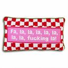 Fa La La Needlepoint Pillow - Throw Pillows - Furbish Studio - The Grove