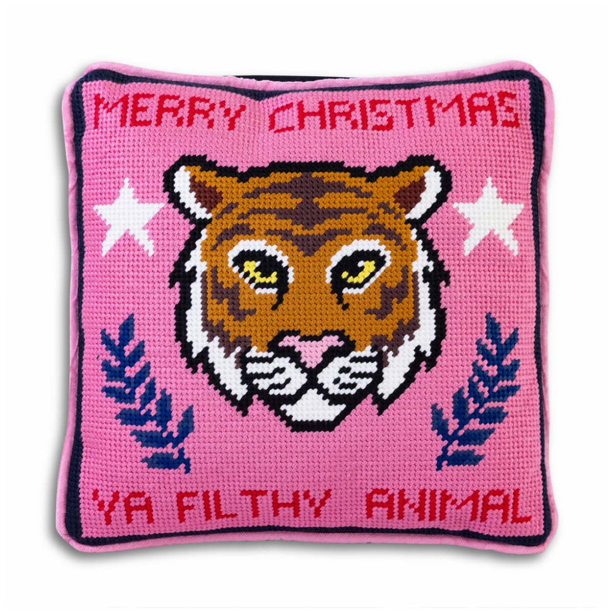 Filthy Animal Needlepoint Pillow - Throw Pillows - Furbish Studio - The Grove