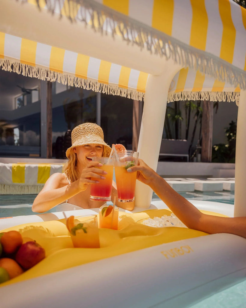 Floating Cabana Bar | Yellow-Pool Floats & Loungers-Funboy-The Grove