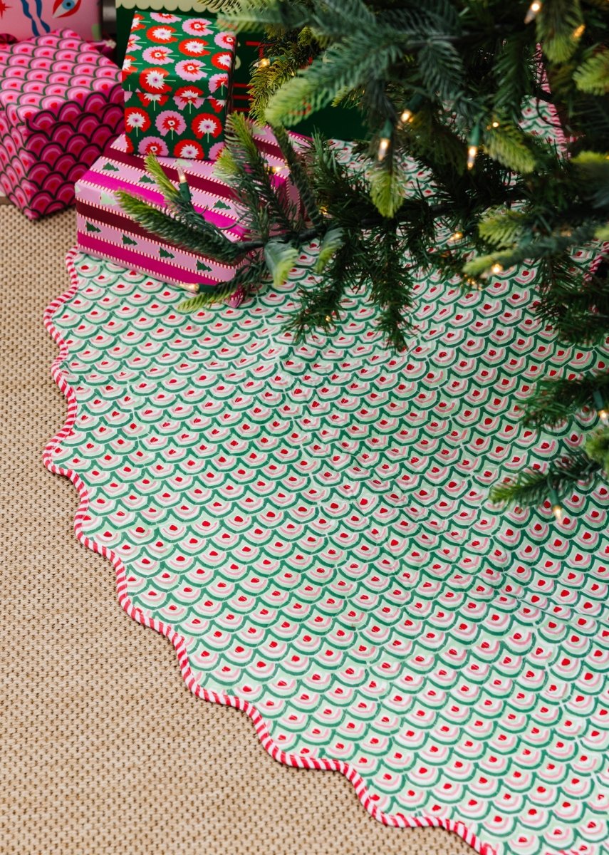 Frostine Tree Skirt - Christmas Tree Skirts - Furbish Studio - The Grove